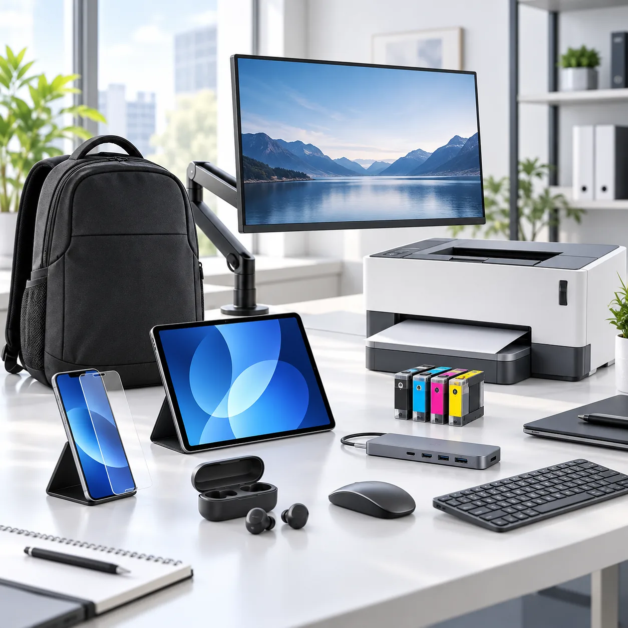 Équipements et accessoires informatiques professionnels – écrans, imprimantes, tablettes et périphériques