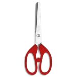 WONDAY Ciseaux Electron 17 cm lame inox, bouts ronds - Version gauchers sous blister