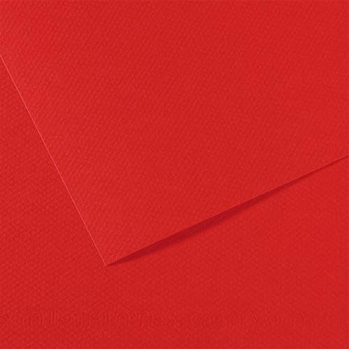 031129_d1-1.jpg FABRIANO Feuille dessin couleur 50 x 65 cm Tiziano 160g Rouge Vésuve – Image 1