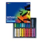 MUNGYO Boîte de 24 pastels tendres assorties