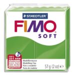 FIMO Pâte à cuire Fimo Soft de 57 g coloris Vert Tropique
