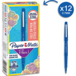 PAPERMATE Stylo feutre Flair Original, pointe M Trait 0,7 mm Bleu