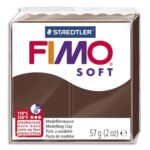 FIMO Pâte à cuire Fimo Soft de 57 g coloris Chocolat