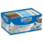 GIOTTO Boîte de 24 marqueurs peinture pointe ogive Décor métal coloris assortis