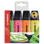 STABILO BOSS ORIGINAL surligneur pointe biseautée - Pochette de 8 surligneurs fluo - Coloris assortis – Image 2