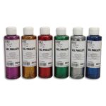ART PLUS Boîte de 6 x 250ml de gel pailleté couleurs assorties