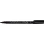 STAEDTLER Feutre multi-usages pour support lisse LUMOCOLOR Encre noire permanente Pointe superfine 0,4mm