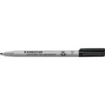 STAEDTLER Feutre multi-usages pour support lisse LUMOCOLOR Encre noire non permanente Pointe fine 0,6mm