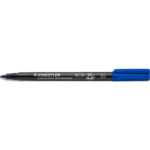 STAEDTLER Feutre multi-usages pour support lisse LUMOCOLOR Encre bleue permanente Pointe de 1mm