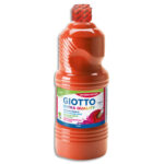 GIOTTO Flacon d'1 litre de gouache liquide couleur Rouge écarlate