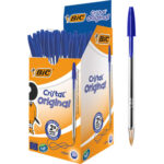 BIC Cristal Original Stylos-Bille Pointe Moyenne (1,0 mm) - Bleu – Image 3