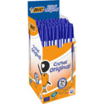 BIC Cristal Original Stylos-Bille Pointe Moyenne (1,0 mm) - Bleu – Image 4