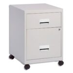 PIERRE HENRY Caisson Combi mobile 2 tiroirs dont 1 pour dossiers suspendus L40 x H57 x P40 cm Gris