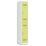 PIERRE HENRY Vestiaire 2 Cases + 1 Colonne - Dimensions : L30 x H180 x P50 cm Gris perle anis