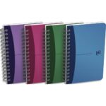 OXFORD Carnet spiralé 9 x 14 cm 180 pages 90g petits carreaux 5x5. Couverture polypro
