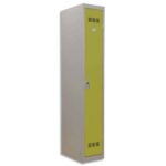 PIERRE HENRY Vestiaire métal industrie propre 1 casier largeur 30 cm Gris perle anis