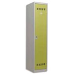 PIERRE HENRY Vestiaire métal industrie sale 1 casier largeur 40 cm Gris perle anis