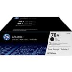 HP Pack de 2 cartouches Laser Noir CE278AD