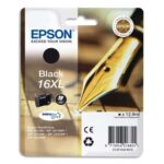 EPSON Cartouche Jet d'Encre DURABrite Ultra Noir XL ''Stylo à plume'' 16 (T1631) - C13T16314012