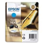 EPSON Cartouche Jet d'Encre DURABrite Ultra Cyan XL ''Stylo à plume'' 16 (T1632) - C13T16324012