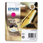 EPSON Cartouche Jet d'Encre DURABrite Ultra Magenta XL ''Stylo à plume'' 16 (T1633) - C13T16334012
