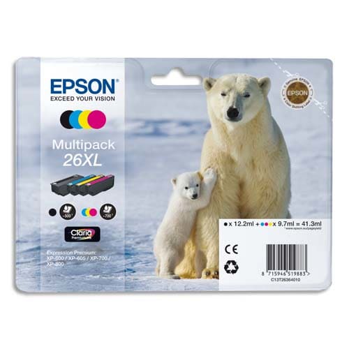 133837_d1-1.jpg EPSON Multipack XL 4 couleurs (T2636) C13T26364010 – Image 1