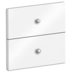 MT INTERNATIONAL Lot de 2 tiroirs + fonds pour multi-cases MT1 Elégance Dim L32,5 x H16,5 x P1,6 cm Blanc
