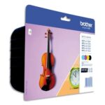 BROTHER Pack de 4 cartouches Jet d'encre couleurs HC LC127XLVALBP