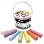 WONDAY Seau contenant 20 craies pour trottoir dimensions 10cm x 25mm, couleurs assorties