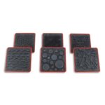 O'COLOR 6 tampons à effets assortis, 6X6 cm, ABS et caoutchouc