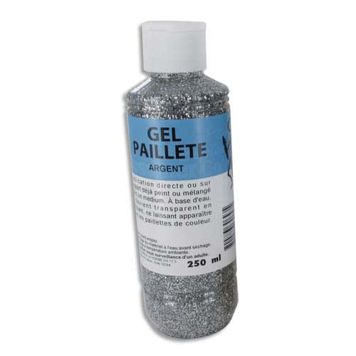 147480_d1-1.jpg O'COLOR Flacon de 250 ml de gel pailleté argent – Image 1