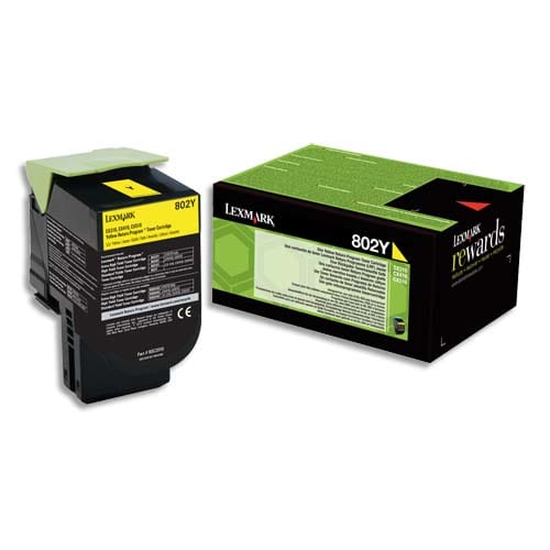 147834_d1-1.jpg LEXMARK Cartouche toner Jaune 802Y 80C20Y0 – Image 1