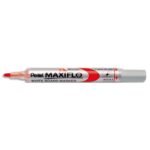 PENTEL Marqueur effaçable sec tableaux Blanc pointe ogive moyenne encre liquide base alcool Rouge MAXIFLO