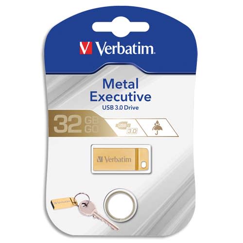 155559_d1-1.jpg VERBATIM Clé USB 3.0 Store'N'Go Mini Métal Executive Gold 32Go 99105 – Image 1
