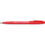 PENTEL Stylo feutre pointe en Acrylique largeur de trait 0,8 mm encre Rouge SIGN PEN S520