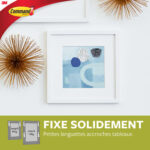 COMMAND Blister de 8 Languettes de fixation Command™ pour tableau, Petit modèle Blanc Poids max 1,8 kg – Image 4