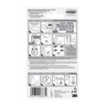 COMMAND Blister de 8 Languettes de fixation Command™ pour tableau, Grand modèle Blanc Poids max 7,2 kg – Image 4