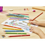 BIC KIDS Tropicolors Crayons de Couleur - Couleurs Assorties, Fabriqués Sans Bois - Etui de 24 – Image 3