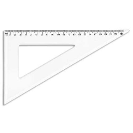 WONDAY Equerre 60 degrés 21 cm sous étui packbordable