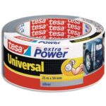 TESA Rouleau de toile adhésive renforcée 25m x 50 mm coloris Gris