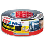 TESA Rouleau de toile adhésive renforcée 50 m x 50 mm coloris Gris