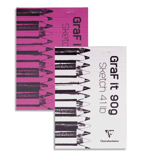 208861_d1-1.jpg CLAIREFONTAINE Bloc de croquis Graf It format A5 80 pages microperforées 90g – Image 1