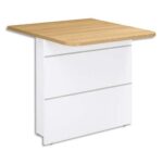 GAUTIER OFFICE Banque intermédiaire Sunday Chêne - Dimensions : L80 x H74 x P80 cm