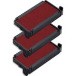 TRODAT Blister 3 recharges 6/4910 pour appareils 4810/4910/4836. Rouge