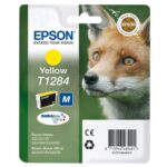 EPSON Cartouche Jet d'Encre DURABrite Ultra Jaune ''Renard'' (T1284) - C13T12844012