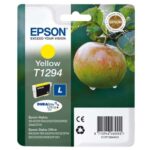 EPSON Cartouche Jet d'Encre DURABrite Ultra Jaune ''Pomme'' (T1294) - C13T12944012