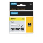 DYMO Ruban Rhino 24 mm vinyl Noir sur Jaune 1805431