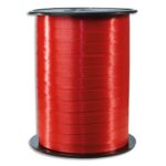 CLAIREFONTAINE Bobine bolduc de comptoir 500mx7mm lisse coloris Rouge