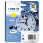 EPSON Cartouche Jet d'Encre DURABrite Ultra Jaune ''Réveil'' 27 (T2704) - C13T27044012