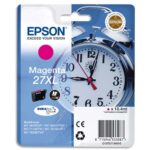 EPSON Cartouche Jet d'Encre DURABrite Ultra Magenta XL ''Réveil'' 27 (T2713) - C13T27134012